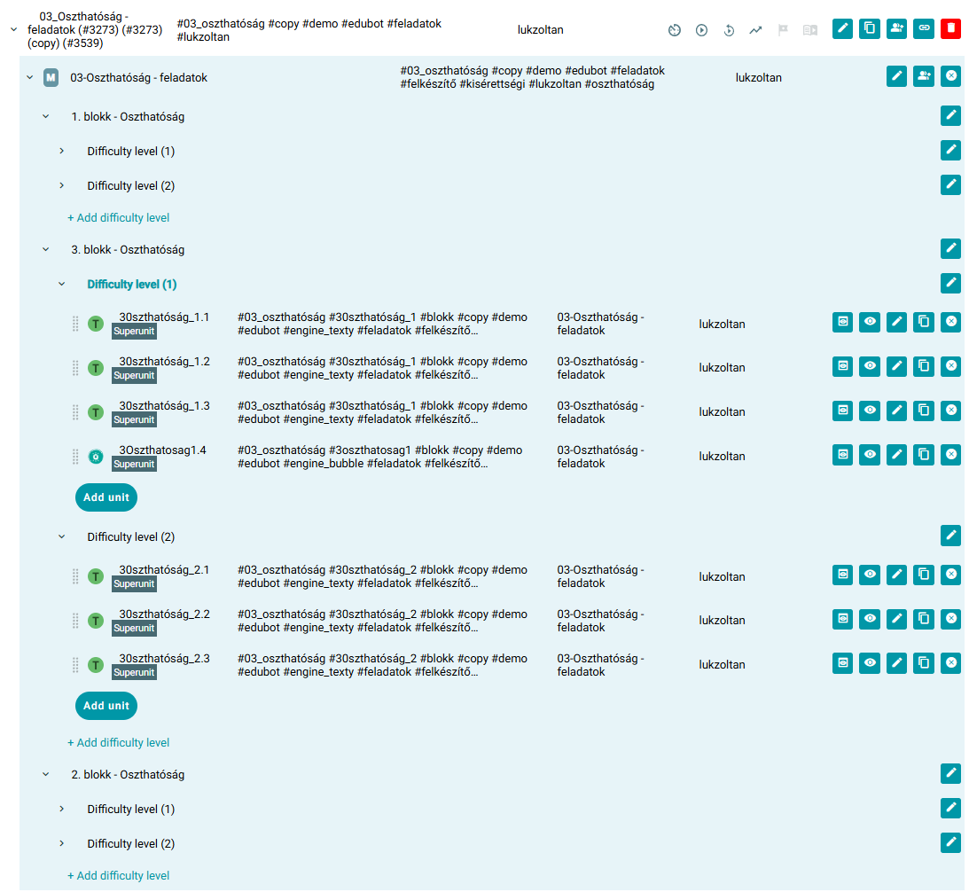 Curriculum structure: linear and adaptive content