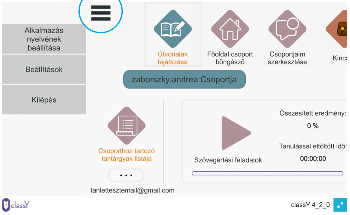 Nyelv választás az applikációban