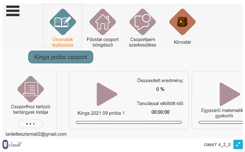 Csatlakozás csoporthoz web alkalmazásban